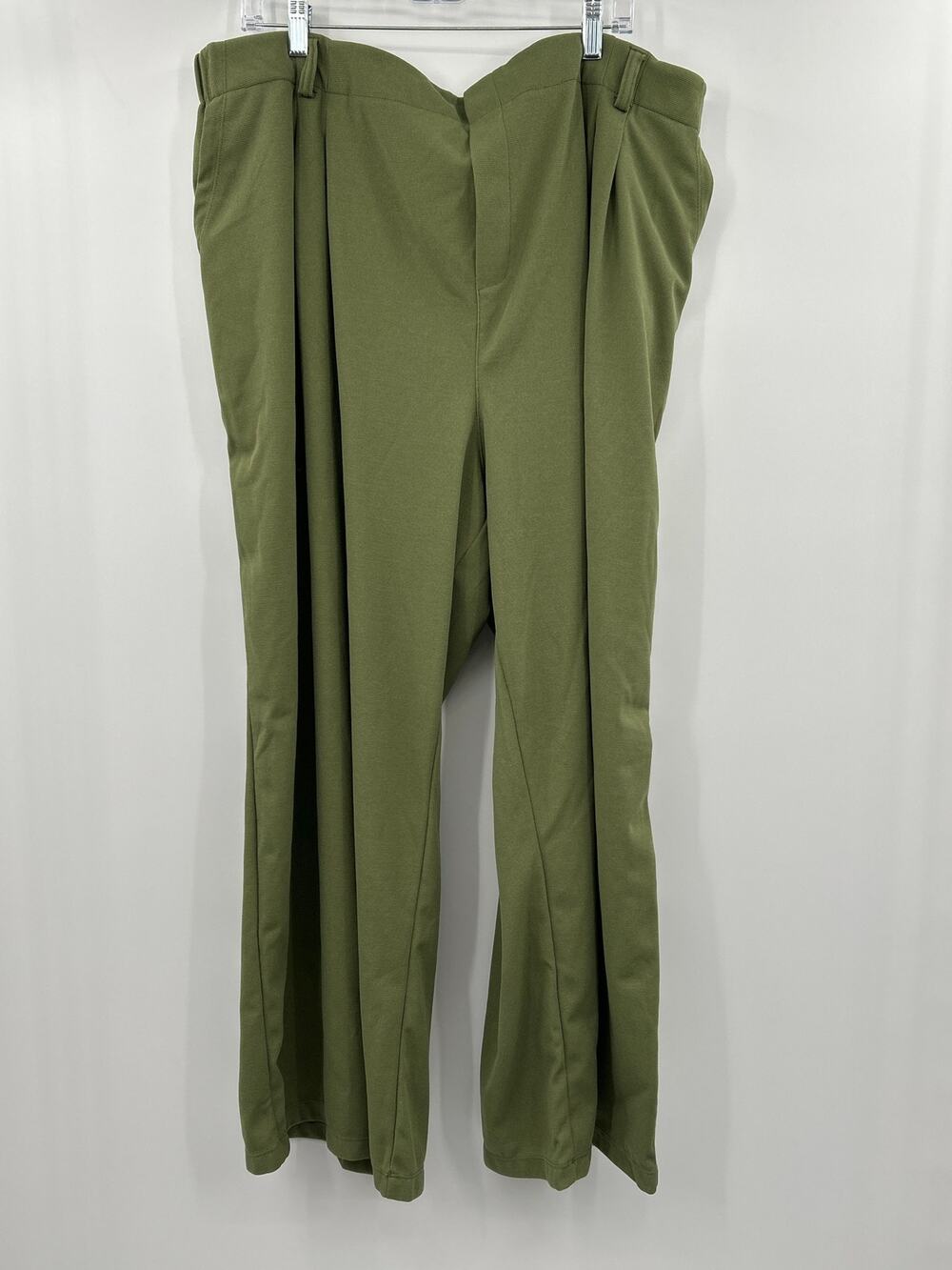 Halara 3X Regular Olive Green Wide Leg Stretch Pants High Rise Office Work